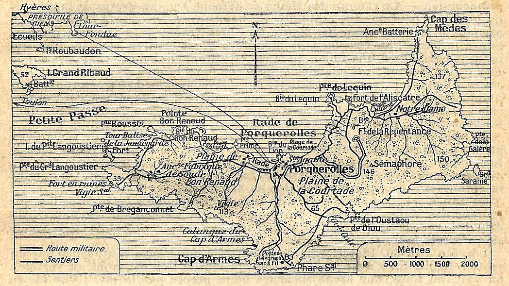 1921年波克羅勒島歷史地圖