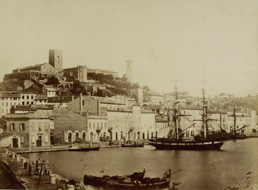 約1860年的坎城舊港,Joseph Contini攝