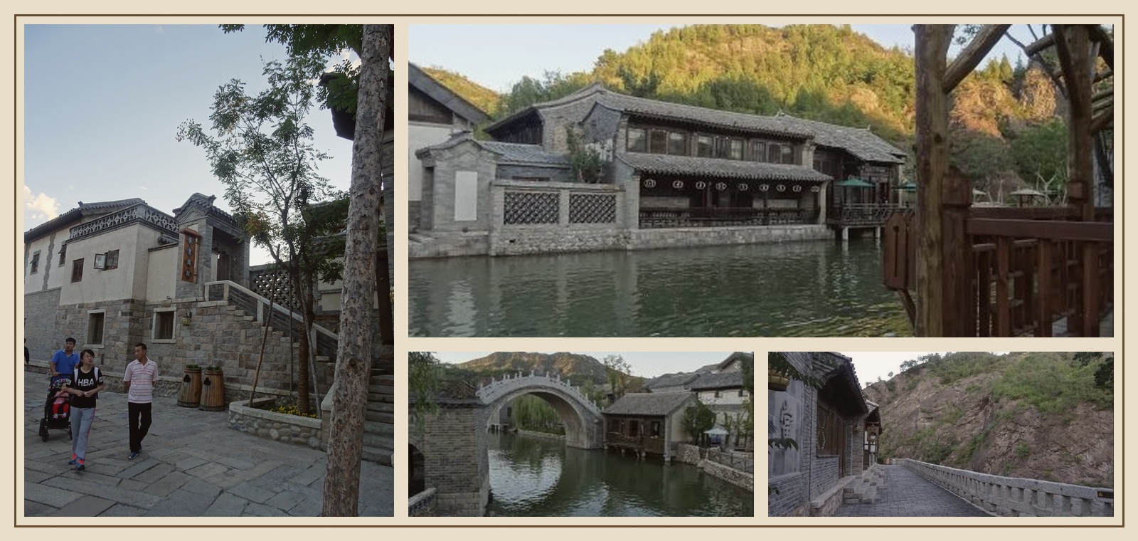 古北水鎮傍晚全景拼圖